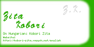 zita kobori business card